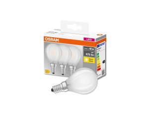 3PAK Żarówka LED E14 P45 4W = 40W 470lm 2700K Ciepła OSRAM Base