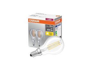 2PAK Żarówka LED E14 P45 4W = 40W 470lm 2700K Ciepła Filament OSRAM Base