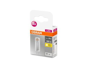 3PAK Żarówka LED G4 KAPSUŁKA 1,8W = 20W 200lm 2700K 300 12V OSRAM