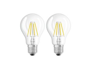 2Pak Żarówka LED E27 A60 6,5W = 60W 806lm 2700K Ciepła 300 Filament OSRAM STAR