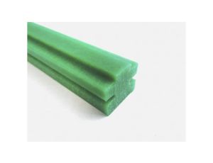 Prowadnica łańcucha, typ: 10B, profil: GR1, Zielony, dł.: 2m, szer.: 20mm, wys.: 15mm, PE