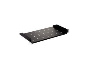 Półka stała do szafy RACK 19 cali 1U 300mm czarna