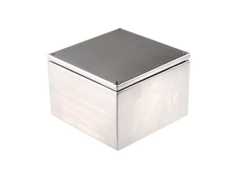 Puszka elektroinstalacyjna, 175 x 175 x 120mm, IP66, kolor Niemalowany, materiał Stal nierdzewna, RS PRO