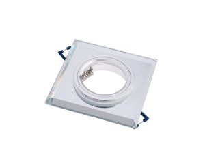 Oprawa halogenowa SZKLANA Sufitowa LED GU10 MR16 stała Ariel kwadratowa