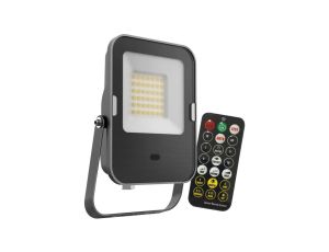Naświetlacz LED 30W 2400lm 6500K IP65 Czarny z czujnikiem ruchu i zmierzchu + pilot KOBI MHNC