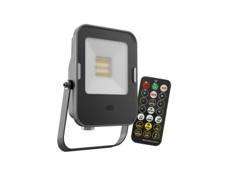 Naświetlacz LED 10W 800lm 3000K IP65 Czarny z czujnikiem ruchu i zmierzchu + pilot sterujący KOBI MHNC