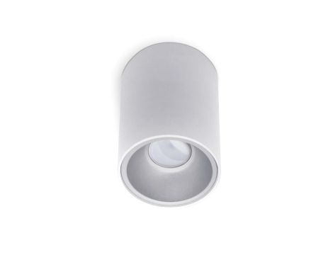 Oprawa Halogenowa Natynkowa Aluminiowa SPOT TUBA do LED GU10 Okrągła Biała KIVI KOBI