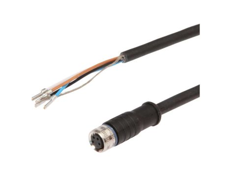 VK205375, Kabel połączeniowy, 2 m, żeński M8 (gniazdo) 4-pinowy prosty, wolny koniec żyły, 4x0,34 mm, PUR