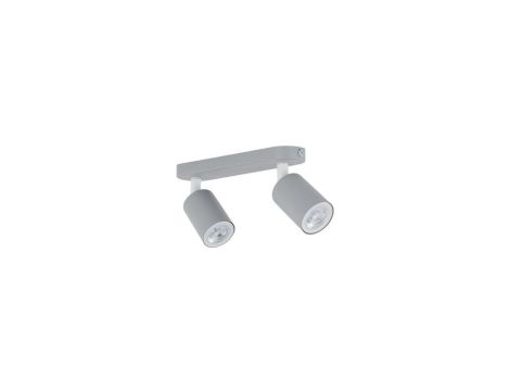 Lampa sufitowa LIVIA GREY styl minimalistyczny dwa reflektorki na GU10 10241 TK Lighting