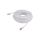 PP6A-LSZHCU-W-30M Patch cord S/FTP 6a drut Cu LSZH biały 30m 27AWG Cablexpert