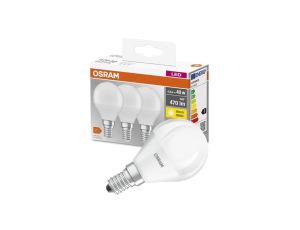 3PAK Żarówka LED E14 P45 5W = 40W 470lm 2700K Ciepła 300 OSRAM Base