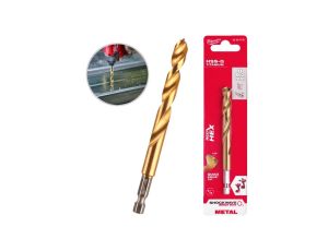Wiertło do metalu HSS-G TiN walcowane 9x73/117mm RED HEX SHOCKWAVE MILWAUKEE