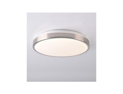 Plafon LED lampa oprawa sufitowa biały/nikiel 30cm 15W 4000K KERN GOLDLUX