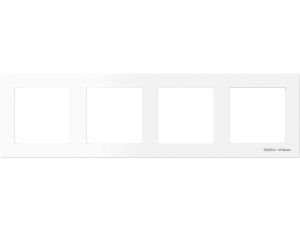 SINUM FG-04 Ramka szklana poczwórna kolor biały