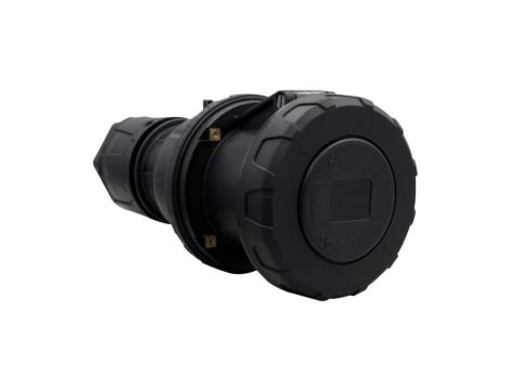 Gniazdo siłowe przenośne 63A 5p 380V-415V /FE/ IP67 czarne
