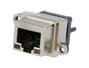 Gniazdo RJ45 z diodą LED UL94V-0 IP67 na panel THT proste MRJ-5481-01
