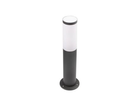 Lampa ogrodowa LED Słupek E27 OSLO TUBA GOLDLUX (Polux) NISKA SZARY 45cm