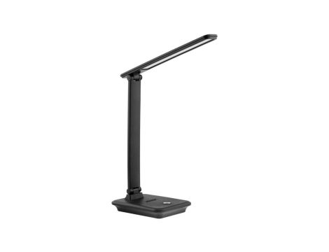 Lampka Biurkowa Nocna LED 8W CCT 3in1 3000-6500K Szkolna Czarna VINTO GOLDLUX (Polux)