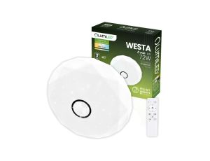 Plafon LED Lampa Sufitowa Natynkowa WESTA 72W CCT Biały Okrągły 50cm + PILOT LUMILED