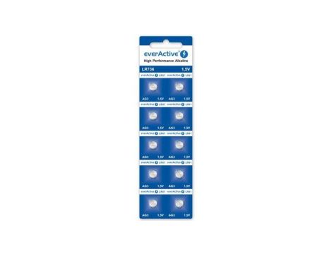 10 x bateria alkaliczna mini everActive AG3 G3 LR736 LR41