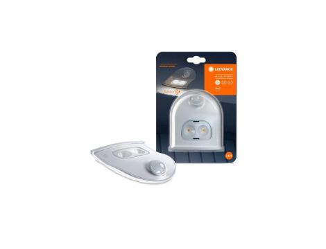 Lampa naścienna LED Orientacyjna Biała na BATERIE 0,95W 4000K Neutralna 40lm IP54 DOORLED DOWN Czujnik Ruchu LEDVANCE
