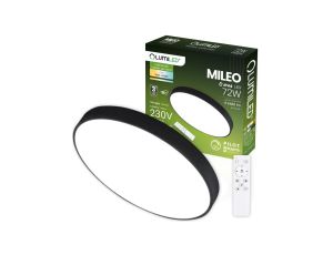 Plafon LED Lampa Sufitowa Natynkowa MILEO 72W IP44 CCT Biały Okrągły 50cm + PILOT LUMILED