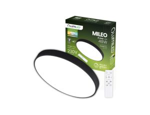 Plafon LED Lampa Sufitowa Natynkowa MILEO 48W IP44 CCT Biały Okrągły 40cm + PILOT LUMILED