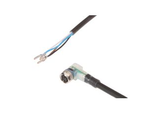 Złącze do samokonfekcjonowania M8 kątowe żeńskie druga końcówka niezarobiona 4-pinowe 4x0.34mm PUR IP67 5m VK500471