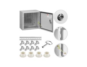 Obudowa hermetyczna rozdzielnia metalowa z płytą montażową 300x300x200 IP65 natynkowa NEKU