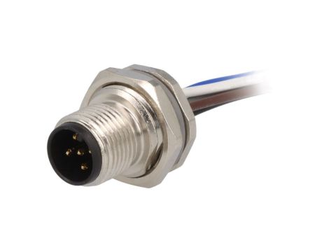 Złącze okrągłe M12 męskie proste 5pin 60V 0,2m T4171010005-001