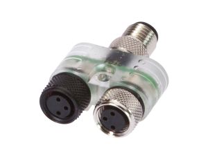 Rozdzielacz, 2x M8 3pin, M8 4pin, z wyświetlaczem LED 2xM8-Dose3p,1xM8-Stecker4p, VK000047