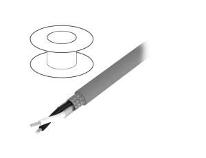 Przewód na rolce 30,5m Alpha Essential CiC 2x28AWG PVC ciemnoszary 600V 3302 SL005