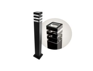 Słupek ogrodowy Santa 1x E27 80cm czarny