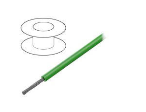 Przewód na rolce o długości 30,5m linka Cu, 150V PVC zielony 24 AWG 7054 GR005