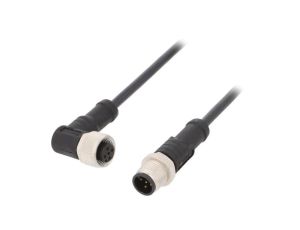 M12A05ML12AFRSB001 Kabel do czujników/automatyki 5PIN M12-M12 1m wtyk wtyk