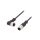 Kabel do czujników/automatyki 5-PIN M12-M12 1m wtyk wtyk M12A05ML-12AFR-SB001