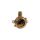 Lampa zewnętrzna ANA, okrągły biały klosz, chromowana metalowa podstawa, IP44 E27 K-LP270-450 Kaja Lighting