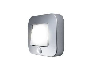 Lampka nocna LED Nightlux Hall Srebrna 0,25W 14lm 4000K IP54 Ledvance Czujnik ruchu