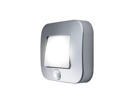 Lampka nocna LED Nightlux Hall Srebrna 0,25W 14lm 4000K IP54 Ledvance Czujnik ruchu