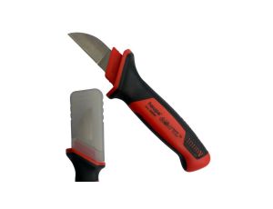 Nóż Monterski Nożyk Do Przewodów z Prostą Klingą VDE 1000V 50mm HAUPA