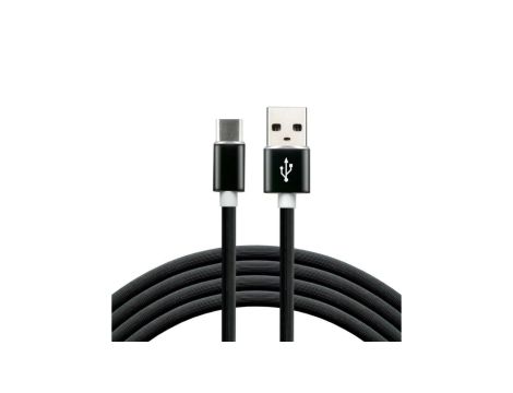 Kabel przewód silikonowy USB - USB-C / Typ-C everActive CBS-1.5CB 150cm z obsługą szybkiego ładowania do 3A czarny