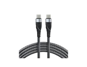 Kabel przewód USB-C PD 200cm everActive CBB-2PDG Power Delivery 2.0 z obsługą szybkiego ładowania 3A/20V 60W