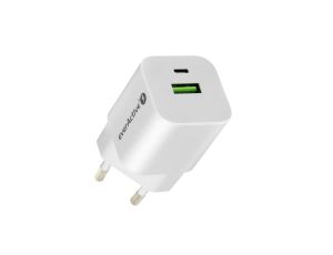 Ładowarka sieciowa everActive GaN SC-390Q z gniazdem USB QC3.0 oraz USB-C PD PPS 30W