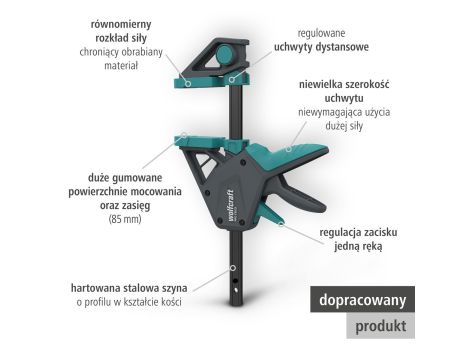 Ścisk jednoręczny PRO ERGO 150 mm wolfcraft - 5