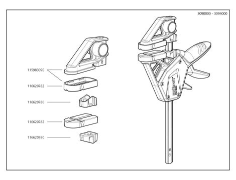 Ścisk jednoręczny PRO ERGO 150 mm wolfcraft - 7