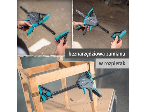 Ścisk jednoręczny PRO ERGO 150 mm wolfcraft - 8