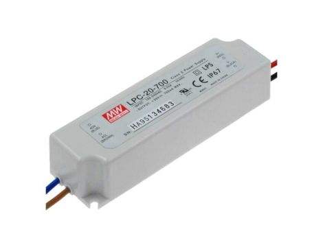 LPC-20-700 Zasilacz impulsowy, LED, 21W, 930VDC, 700mA, 90264VAC, IP67, 83