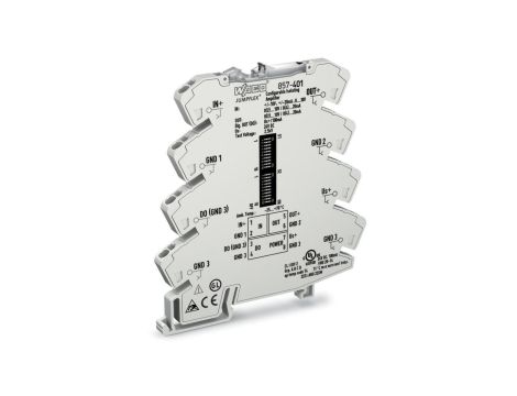 Przetwornik separacyjny JUMPFLEX ze wzmocnieniem 857-401