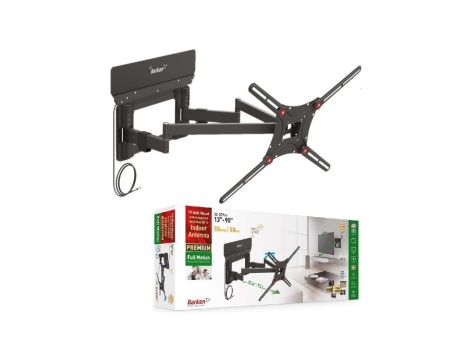 uchwyt ścienny TV 13-90 60kg obrotowy z anteną DVB-T2 25dB