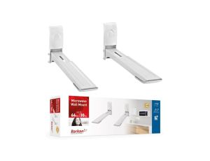 uchwyt ścienny do kuchenki mikrofalowej 29-42cm biały